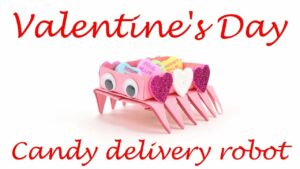 Construya un robot de entrega especial simple para el Día de San Valentín #ValentinesDay #Vibrobot