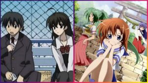 Higurashi Mei x School Days Collab schockt Horror-Anime-Fans