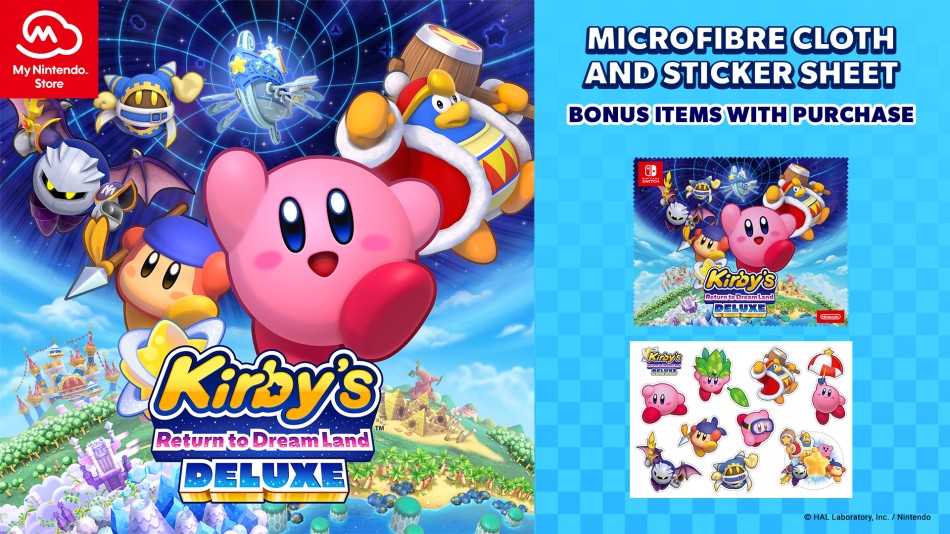 Bônus de pré-venda de Kirby's Return to Dream Land Deluxe Reino Unido