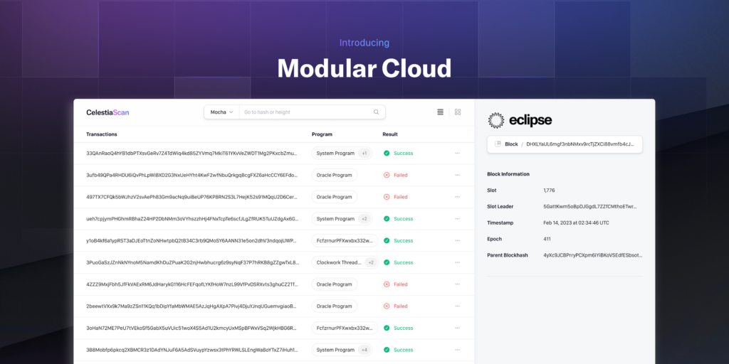 Cloud modulaire : naviguer dans le paysage de la blockchain modulaire