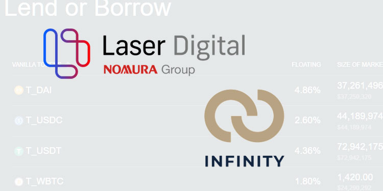 Nomuras Laser Digital investerer i Infinity, en Ethereum-basert pengemarkedsprotokoll