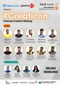 Uppspelningssångaren Pradeep Kumar kommer att vara en del av CREATICON – Creators meetup i Chennai
