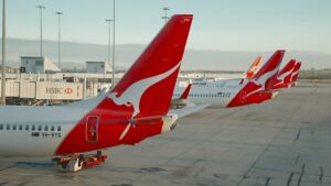 Qantas aircraft consumed by smoke after fire breaks out on Melbourne tarmac