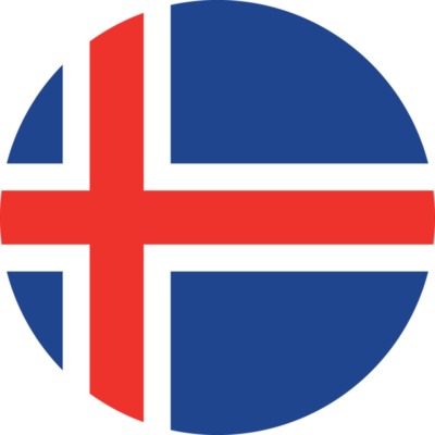 Prosti krog zastave Islandije. 11571255 PNG s prosojnim ozadjem