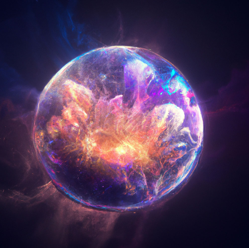 Illustration of a spherical kilonova explosion