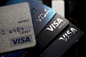 Transaksjoner: Visa, Wedge-partner på kortbetalinger