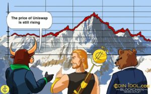 Uniswap zit in een gestage opwaartse trend en richt zich op de high van $ 7.77