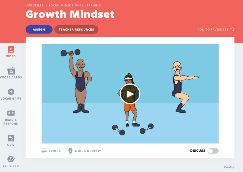 Growth Mindset Flocabulary video lesson