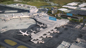 Az aucklandi repülőtér a belföldi és nemzetközi terminálok integrálására
