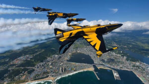 Australske og koreanske piloter binder sammen over kunstflyvning