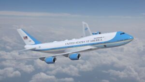 Biden dropper Trump-design for nye Air Force One