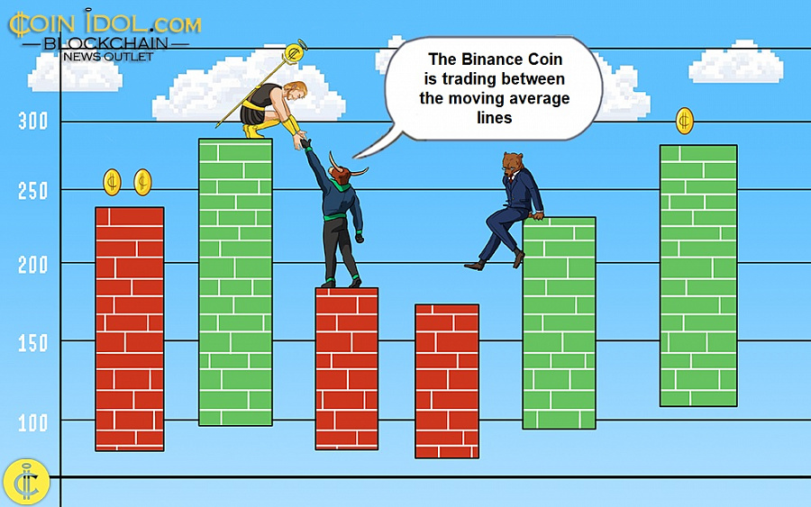 Binance Coin er i et snævert interval under $320 høj