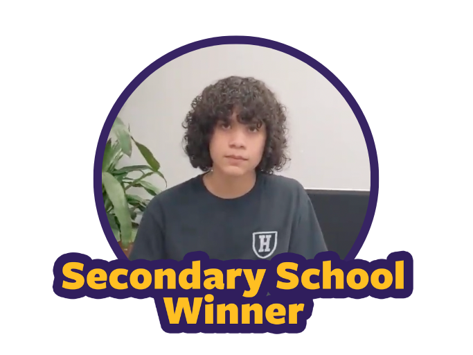 Secondary School Winner: Arcadio Torres from Hoboken Public School District in NJ