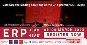 在 ERP HEADtoHEAD 活动中比较 12 个 ERP 解决方案