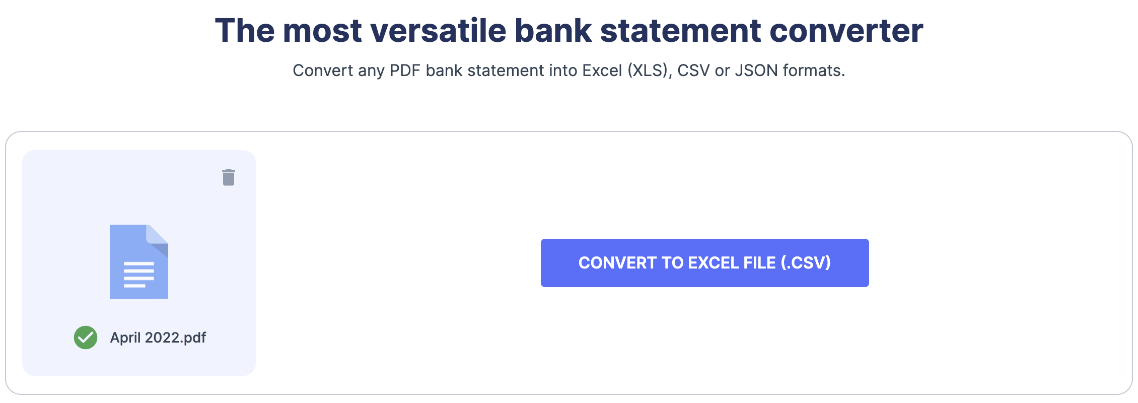 Перетворіть свої банківські виписки у JSON