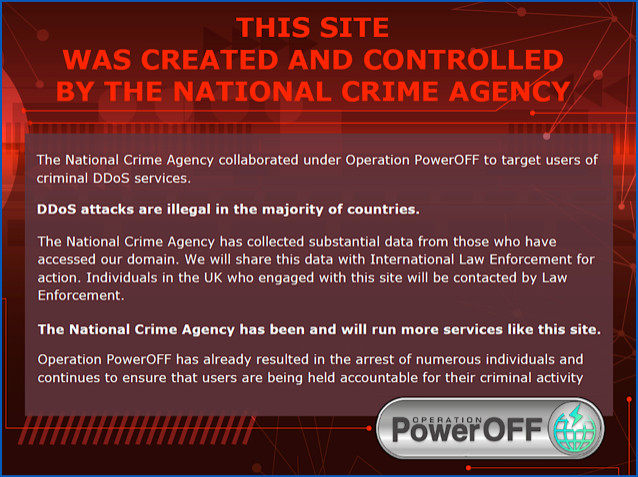 Poliser använder falska DDoS-tjänster för att ta sikte på wannabe cyberbrottslingar