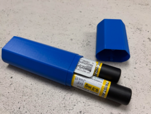 Dual Epipen holder with Benadryl capsules compartment #3DThursday #3DPrinting