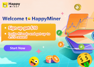 Tjen passiv indkomst Cloud Mining med HappyMiner