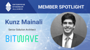 Miembro destacado de EEA con Kunz Mainali, arquitecto sénior de soluciones de Bitwave
