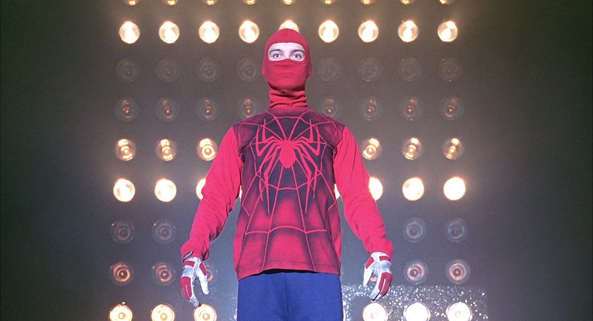 Tobey Maguire as Spider-Man in Spider-Man (2002)