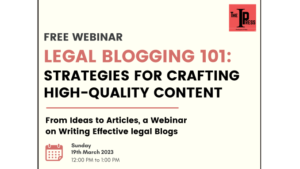 Tasuta veebiseminar teemal Legal Blogging 101: Kvaliteetse sisu loomise strateegiad