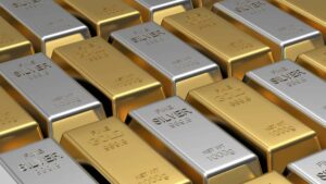 Złoto i srebro: cena złota spada poniżej 1840 USD