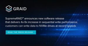 Graid Technology ilmoittaa valtavan suorituskyvyn kasvun uuden SupremeRAID-ohjelmistojulkaisun myötä