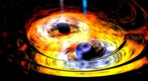 موجات الجاذبية الناتجة عن اندماج الثقوب السوداء تصبح غير خطية