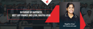 في السعي لتحقيق السعادة ، قابل AVP Finance and Legal Ragitha Visai