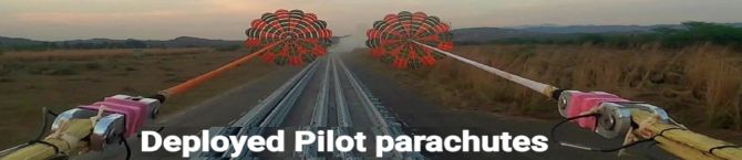 ISRO gjennomfører Rail Track Rakett Sled-utplasseringstester av Gaganyaan Pilot og Apex Cover Separation Fallskjermer