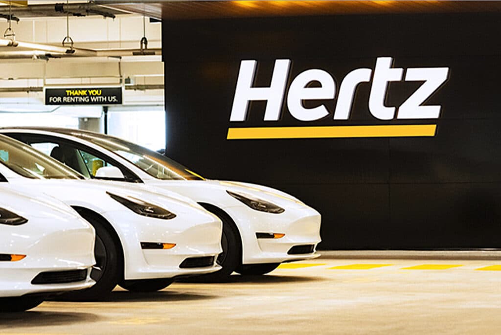 Hertz Tesla EV leie en
