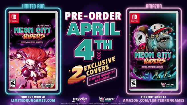 Neon City Riders getting a physical release on Switch