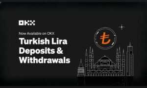 OKX lanserer tyrkiske lira innskudd og uttak
