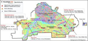 Palladium One Discovers New High-Grade Nickel - Copper Zone 3.5 kms from the Smoke Lake Zone, Tyko Nickel - Copper Project, Canada