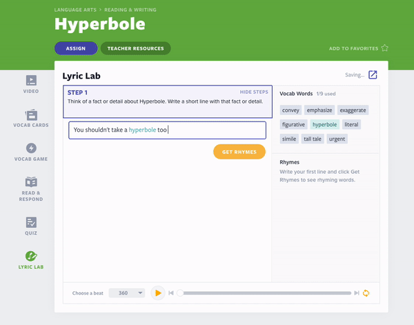Поетична діяльність Hyperbole Lyric Lab