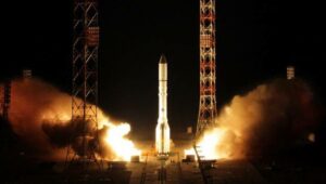 Proton rocket launches classified Russian government satellite