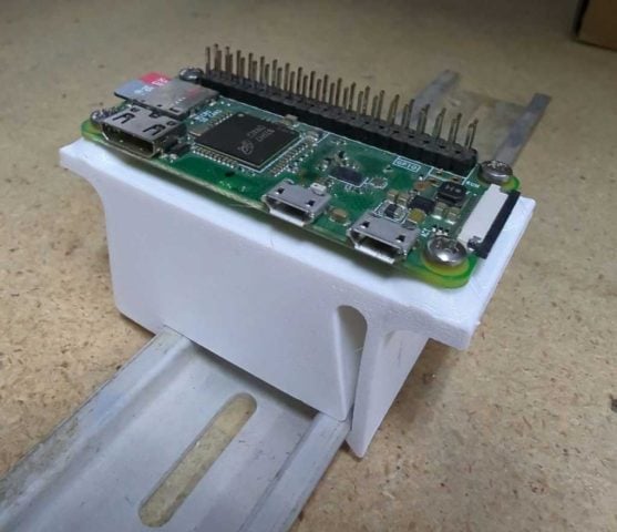 Кріплення на DIN-рейку Raspberry Pi Zero #3Dчетвер #3Dдрук