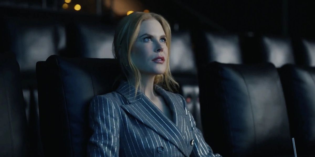 Nicole Kidman seated in her viral 2020 AMC ad