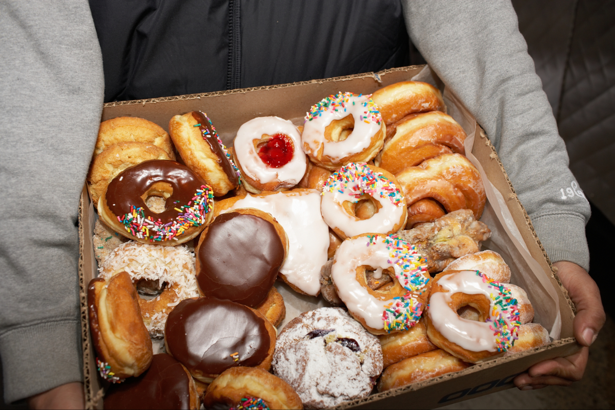 Donuts i en kasse