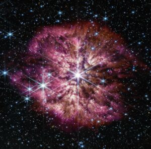 Telescópio Webb vê o prelúdio de uma supernova