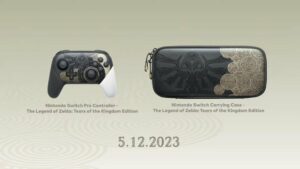Zelda: Tears of the Kingdom Switch OLED, Pro Controller, and carrying case revealed