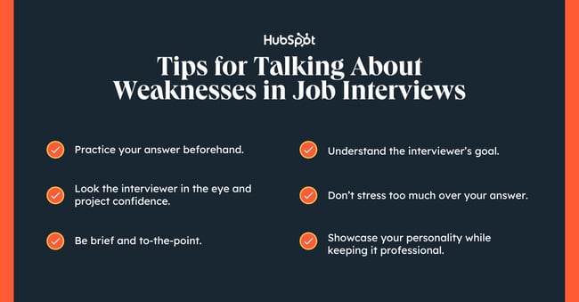 suggerimenti per rispondere a qual è il tuo punto debole in un'intervista dal vivo