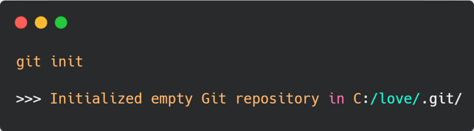 在特定目录中初始化Git