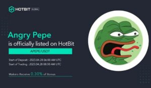 APEPE (Angry Pepe) が Hotbit Exchange で取引可能に