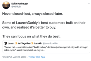 Build vs. Buy er hovedsakelig virkelig mot senere