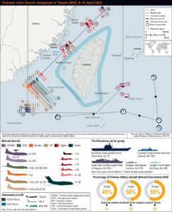 Chinesische Kriegsspiele enden mit massiven Einfällen, Trägerflugzeugen in Taiwans ADIZ