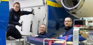 Ensimmäinen Ruotsin ambulanssilentomatka Islantiin
