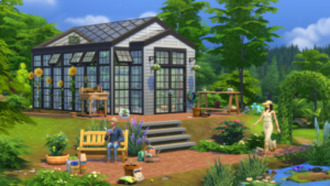 使用 The Sims 4 Greenhouse Haven 和 Basement Treasures 套件实现绿色环保