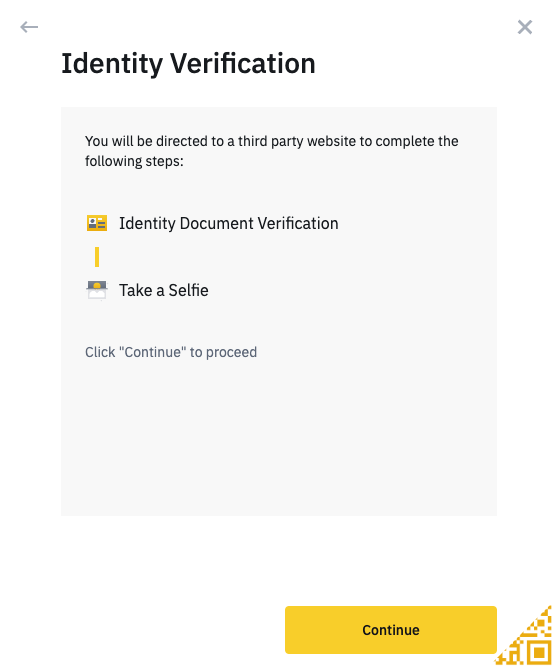 How to sell Dogecoin on Binance - Identity Verification 