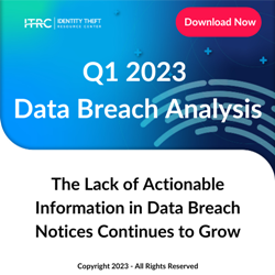 Pusat Sumber Daya Pencurian Identitas Q1 2023 Analisis Pelanggaran Data: Kurangnya...